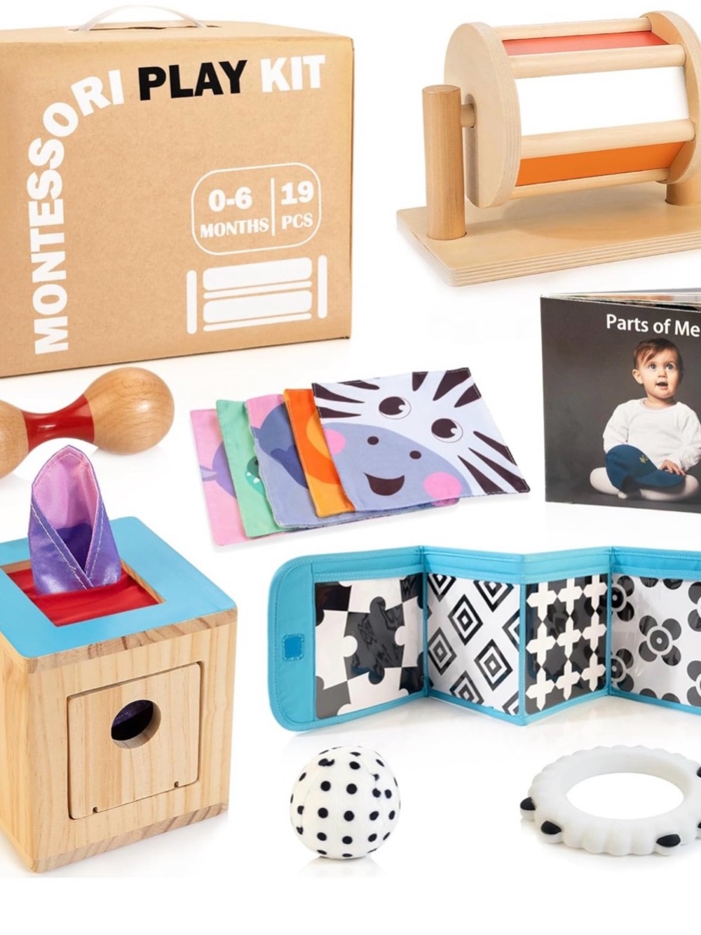 Montessori play set for 0-6 months old NIB